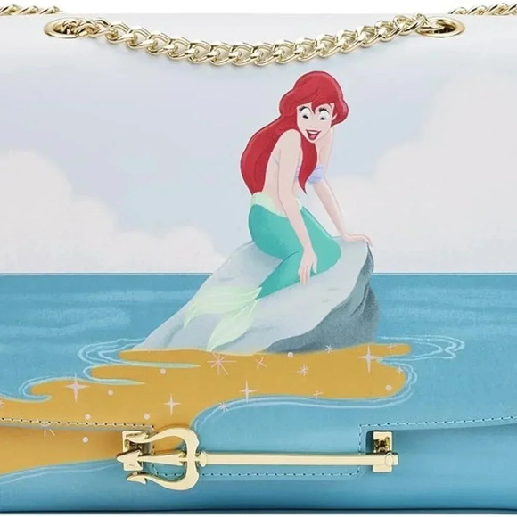 Loungefly Disney Little Mermaid Triton's Gift Crossbody Bag - Picture 6 of 6